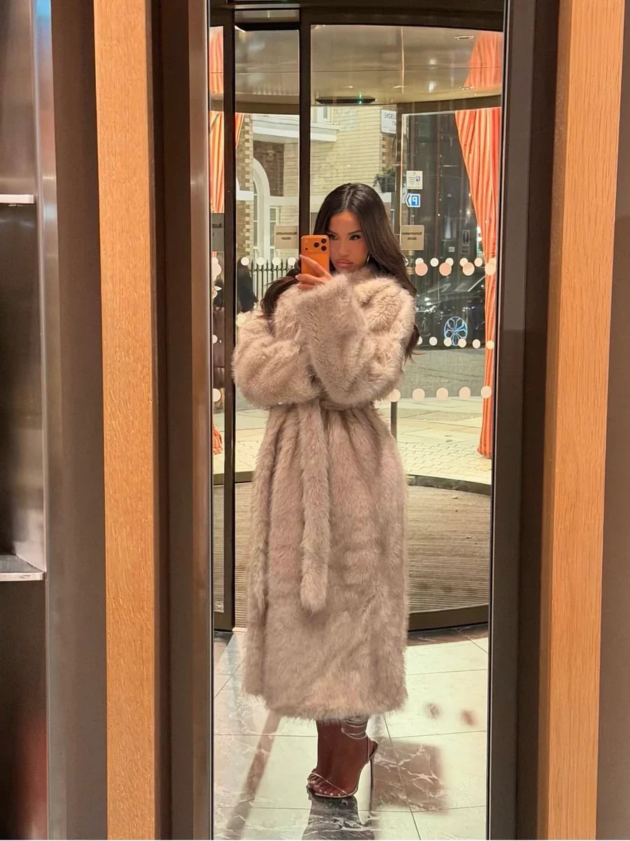 Phoebe | Womens Fur Coat Long Maxi
