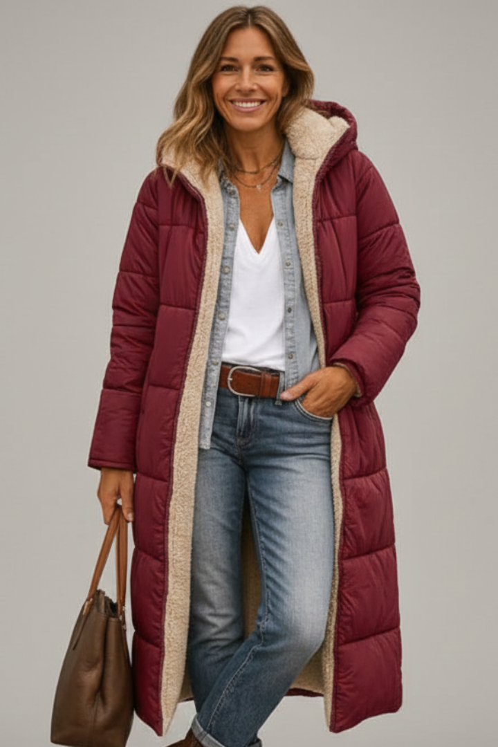 Daisy | Quilted Ladies Puffer Jacket Sherpa Lined
