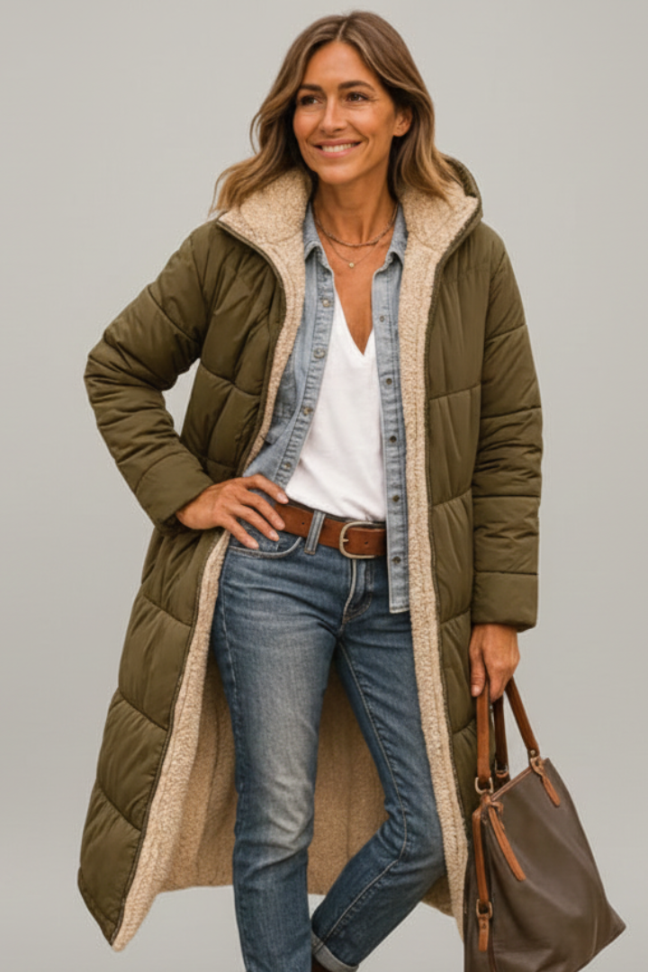 Daisy | Quilted Ladies Puffer Jacket Sherpa Lined