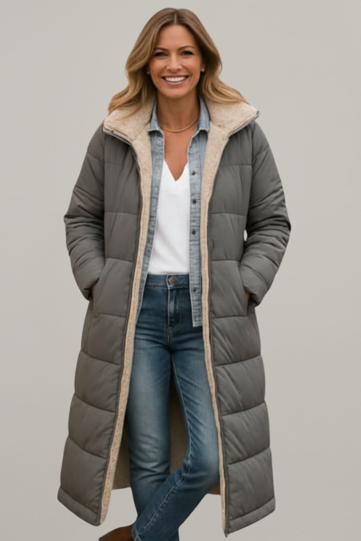 Daisy | Quilted Ladies Puffer Jacket Sherpa Lined