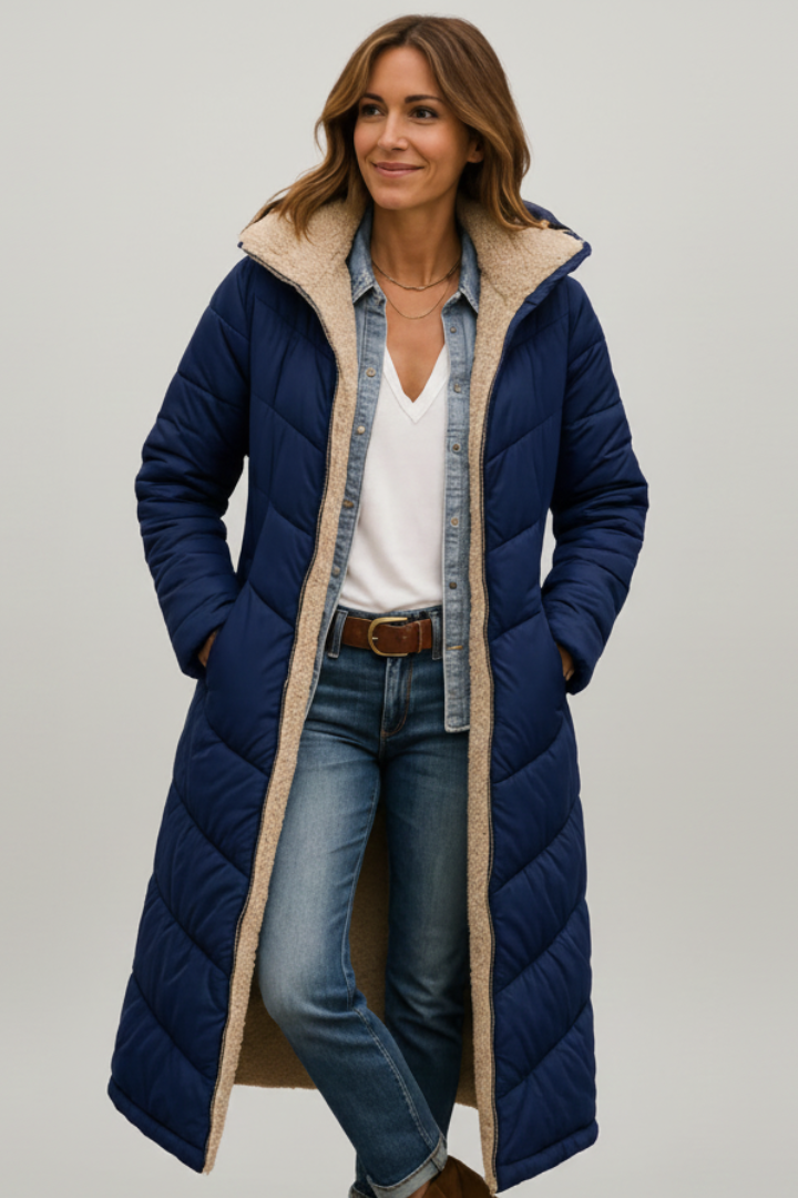 Daisy | Quilted Ladies Puffer Jacket Sherpa Lined