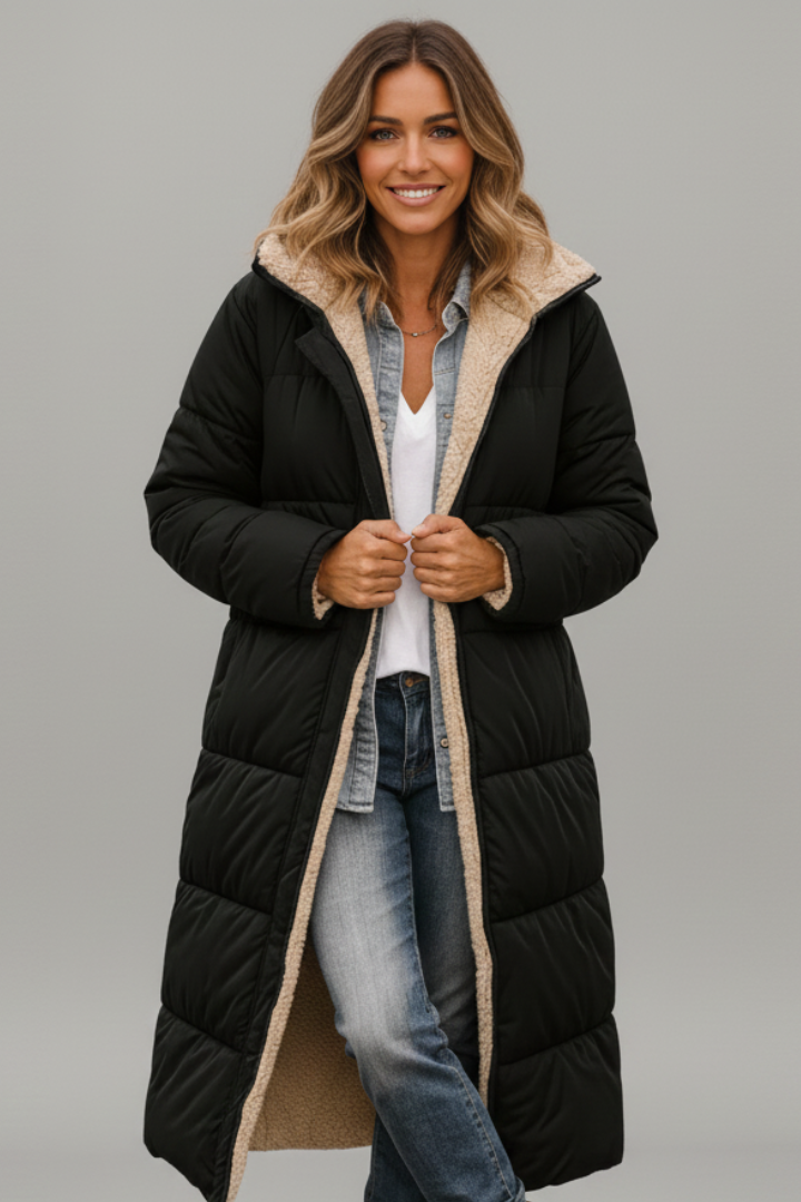 Daisy | Quilted Ladies Puffer Jacket Sherpa Lined