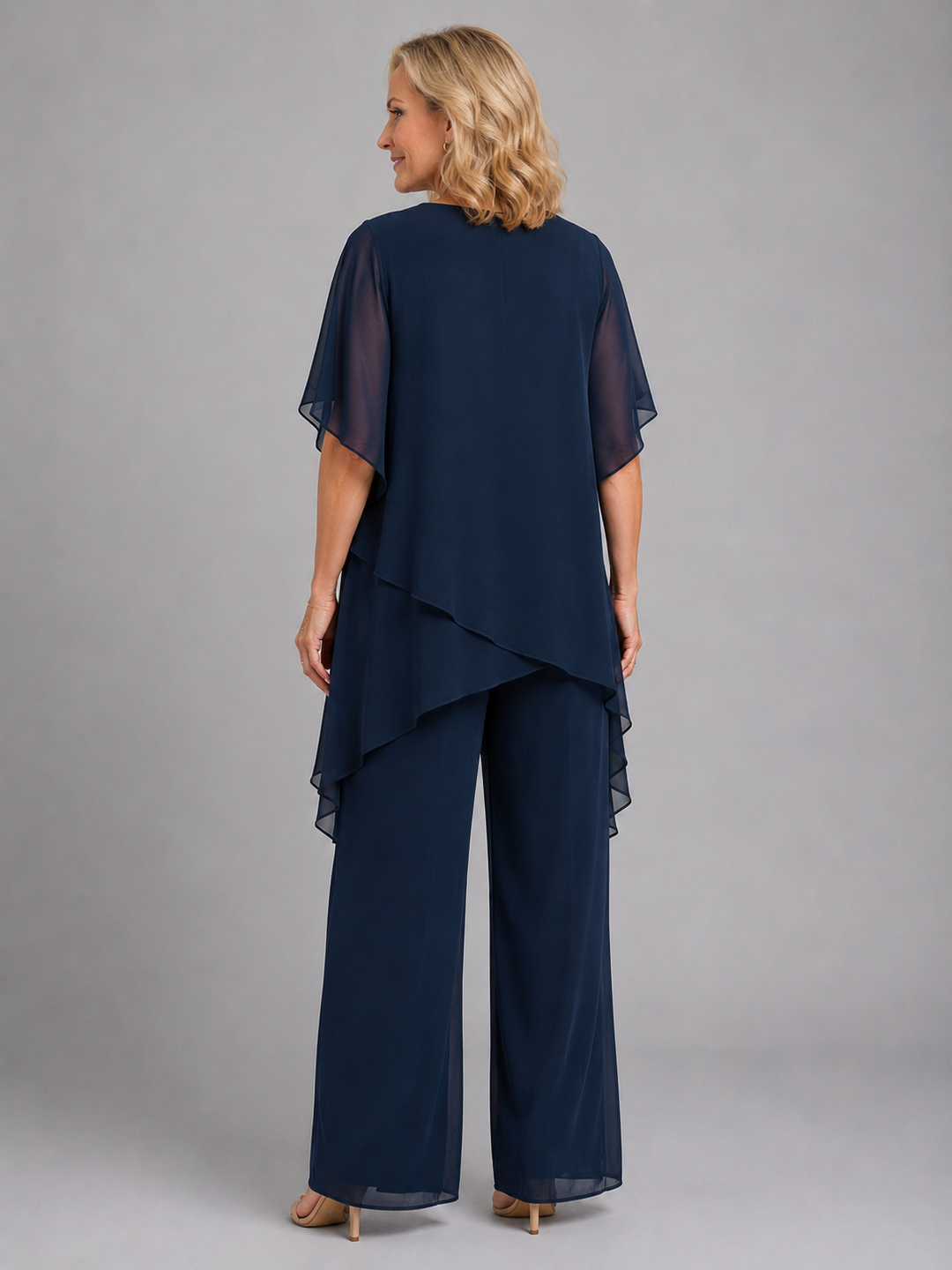 Pippa | Women Clothing Chiffon Layered Wide-Leg Set