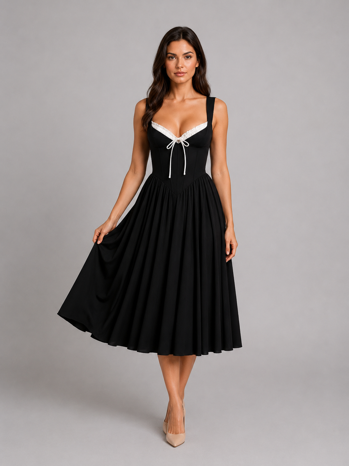 Phoebe | Wedding Guest Corset Midi Dress Women