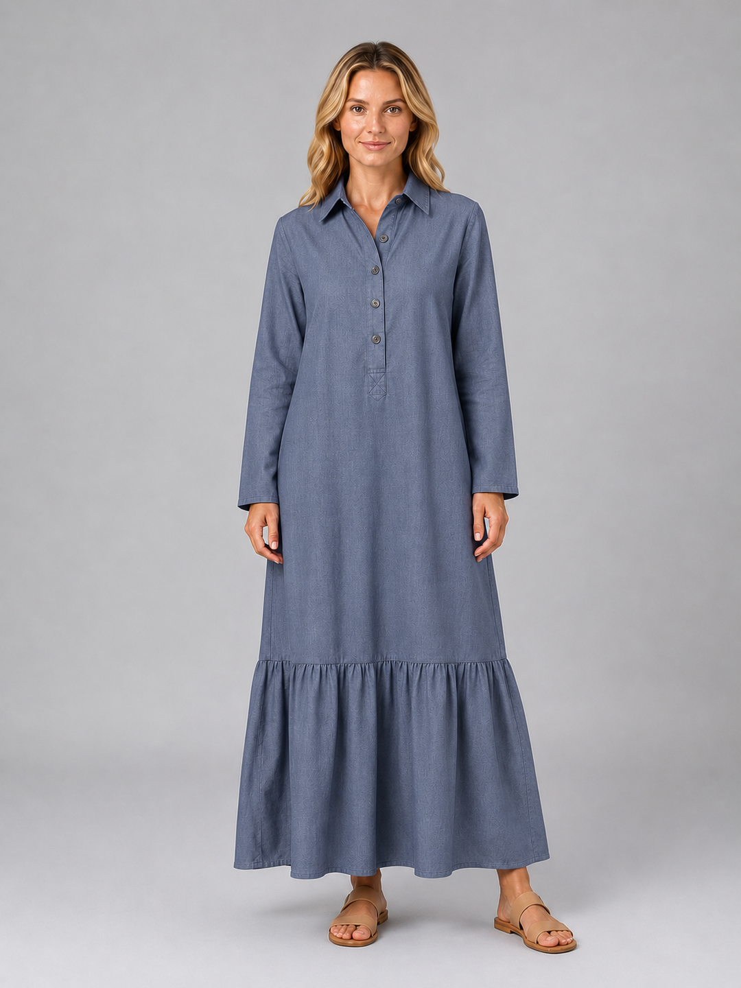 Gemma | Long Sleeve Tiered Maxi Dress Women