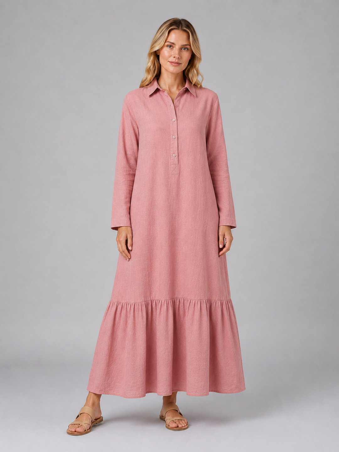 Gemma | Long Sleeve Tiered Maxi Dress Women