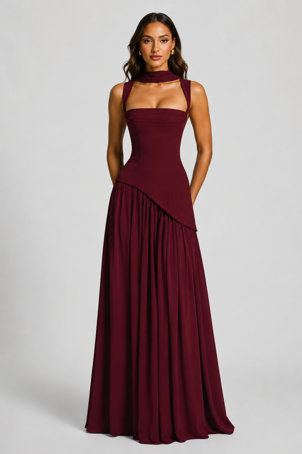 Phoebe | Wedding Guest Ruched Maxi Dress