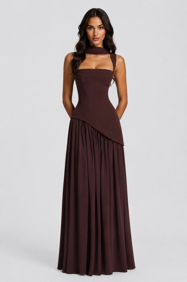 Phoebe | Wedding Guest Ruched Maxi Dress
