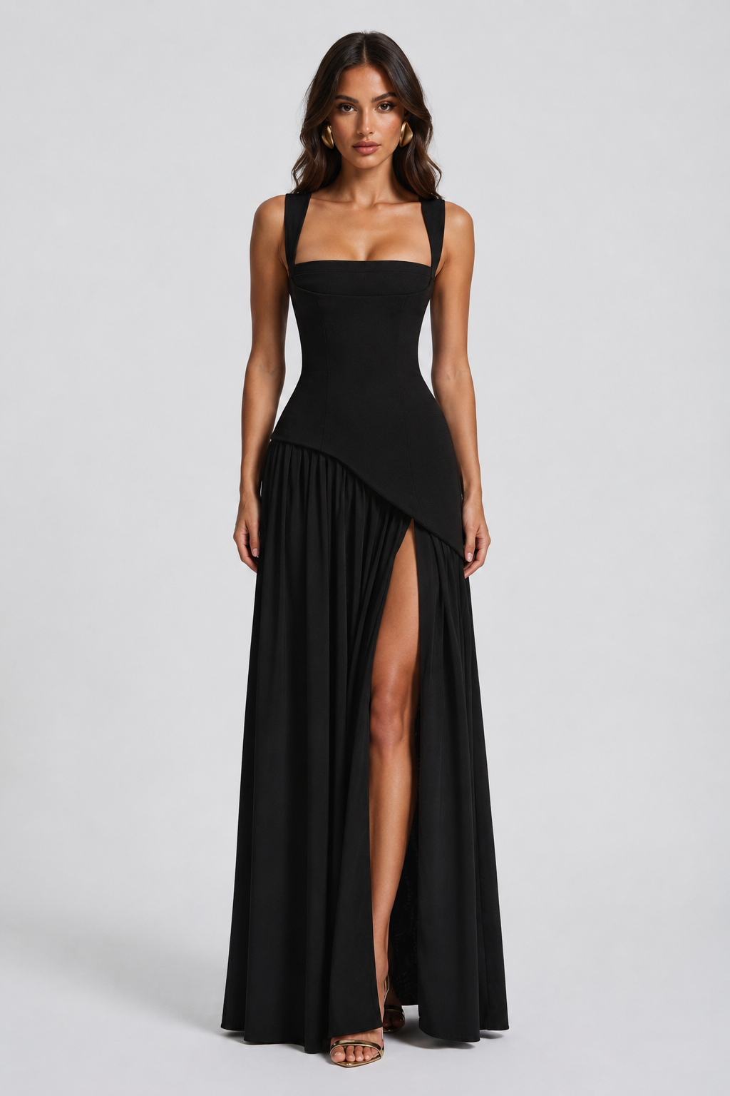 Phoebe | Wedding Guest Ruched Maxi Dress