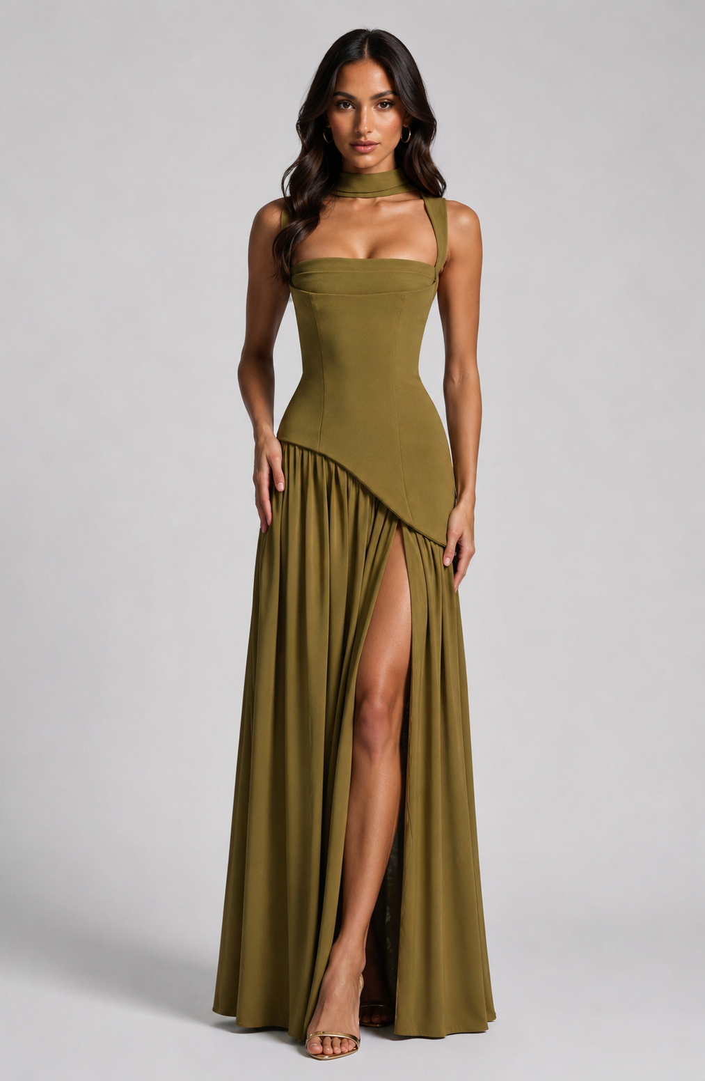Phoebe | Wedding Guest Ruched Maxi Dress