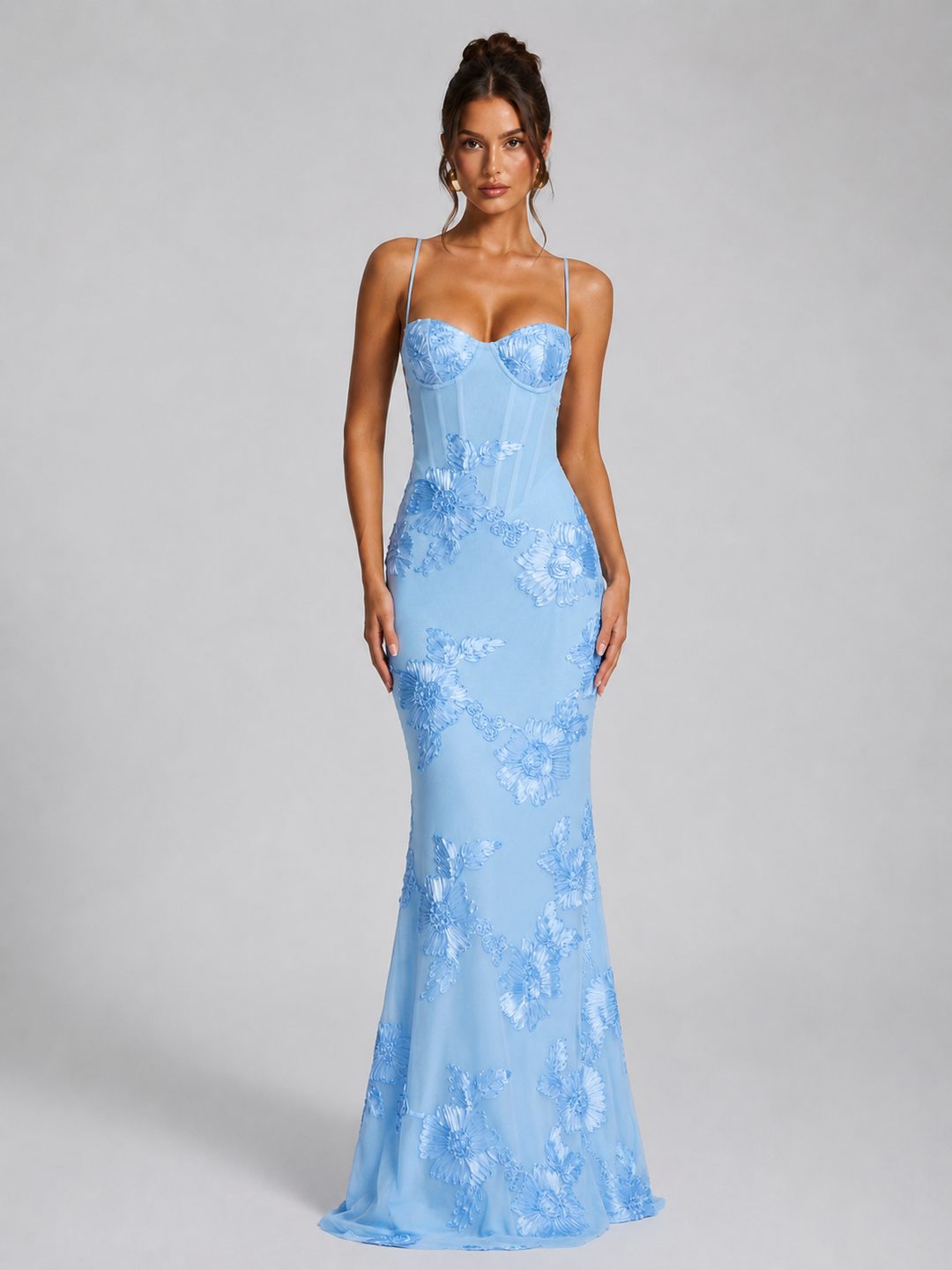 Elsie | Sequin Corset Maxi Prom Dress