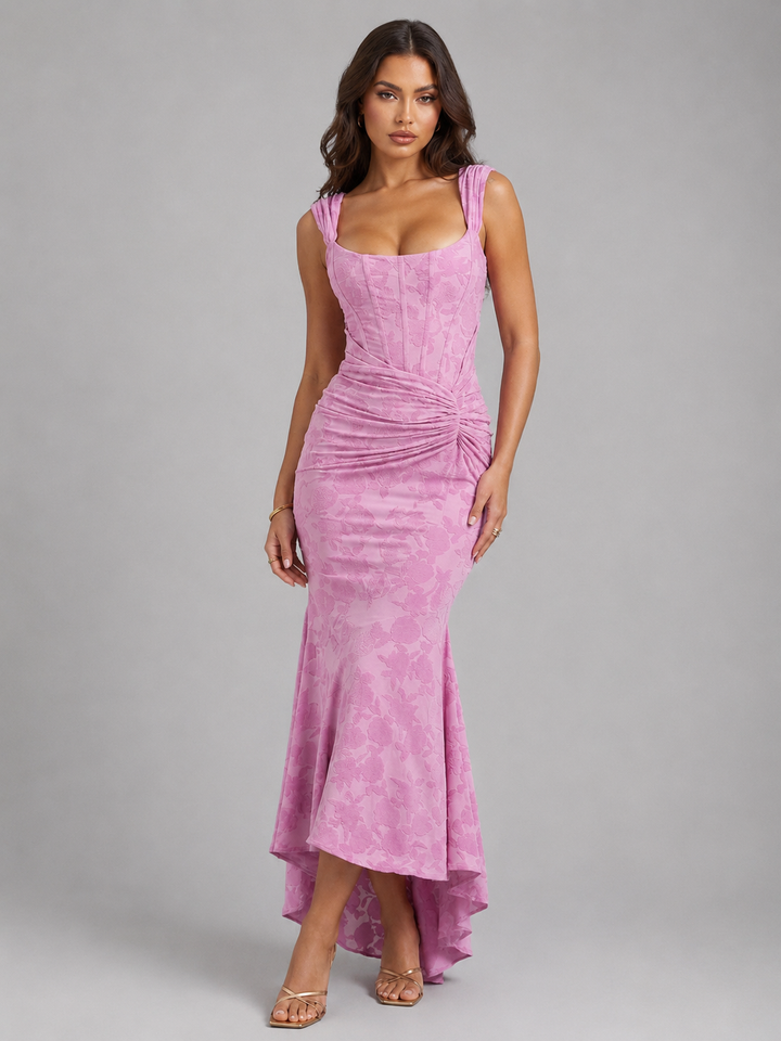 Matilda | Wedding Guest Corset Midi Dress