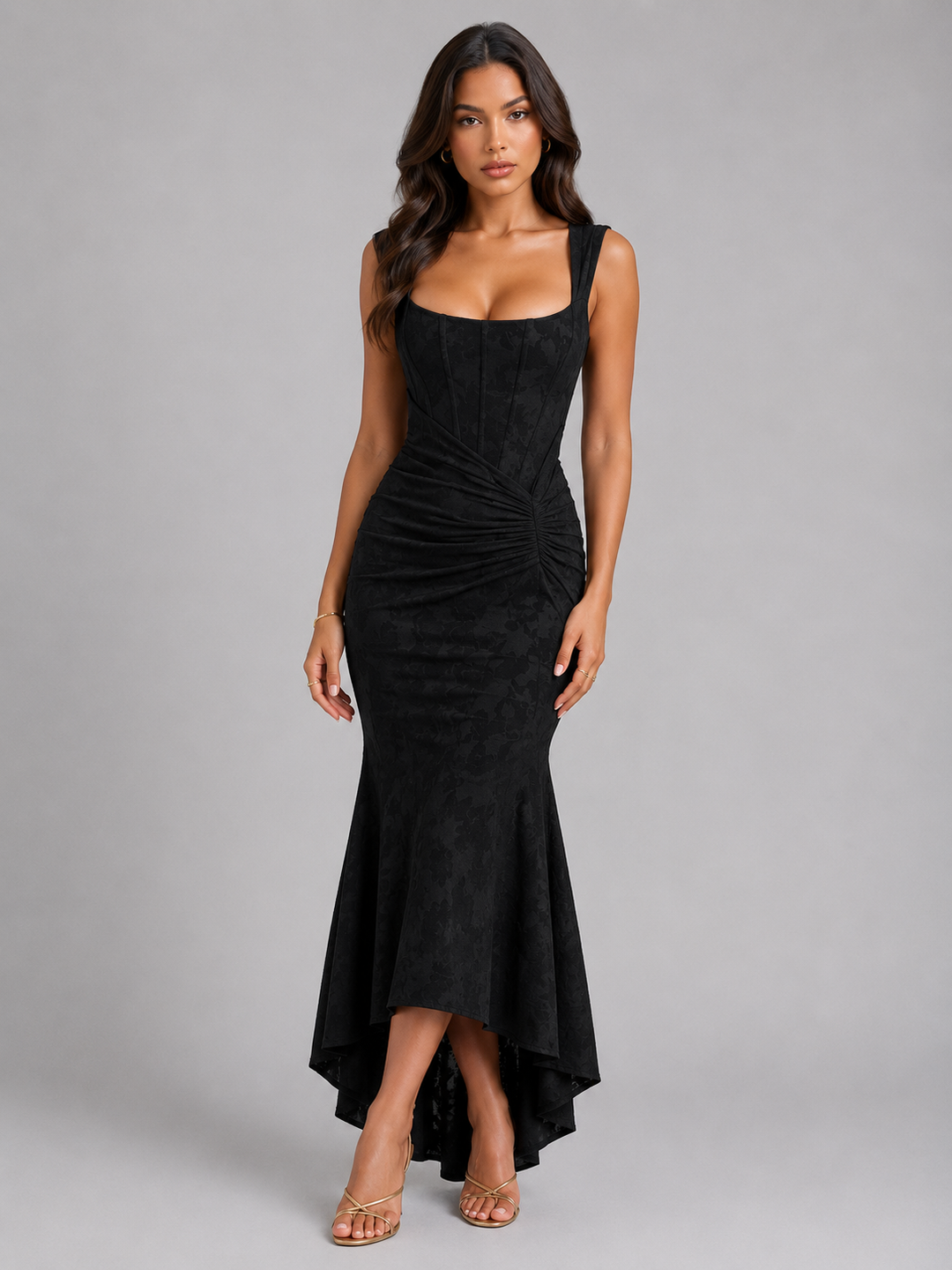 Matilda | Wedding Guest Corset Midi Dress