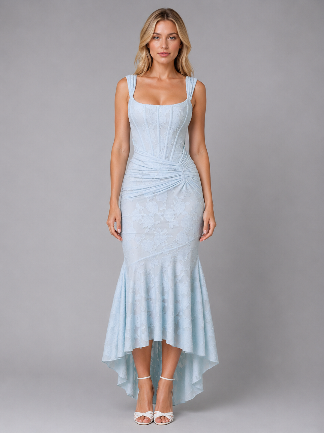 Alice | Wedding Guest Lace Mermaid Midi Dress