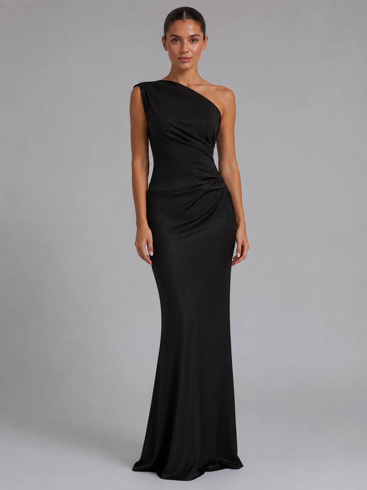 Ava | One-Shoulder Wedding Guest Maxi Dress