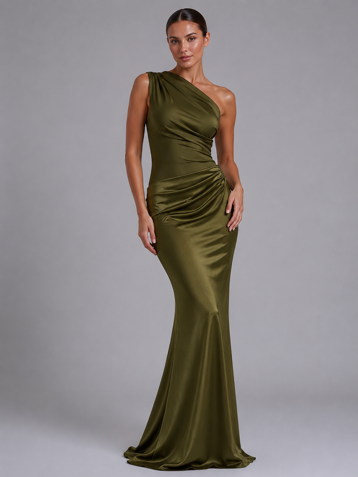 Ava | One-Shoulder Wedding Guest Maxi Dress