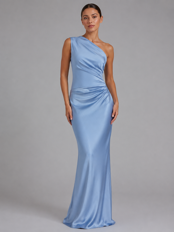 Ava | One-Shoulder Wedding Guest Maxi Dress