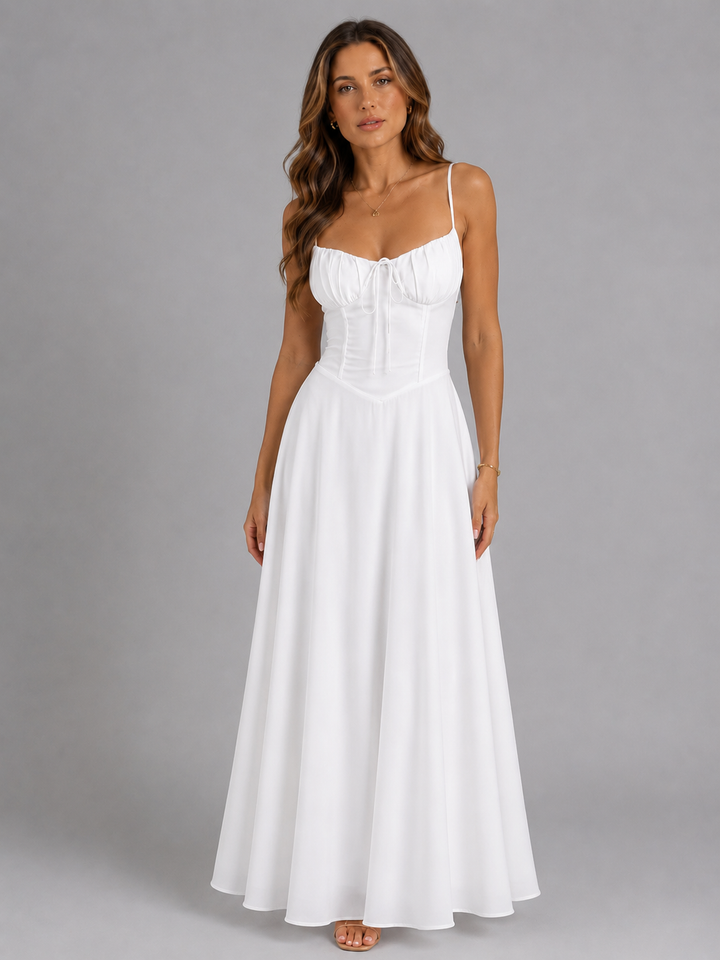 Nancy | Wedding Guest Corset Maxi Dress