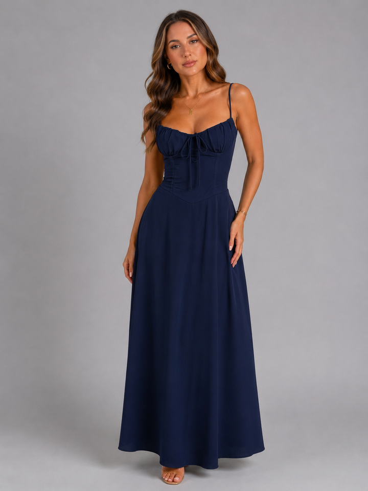 Nancy | Wedding Guest Corset Maxi Dress