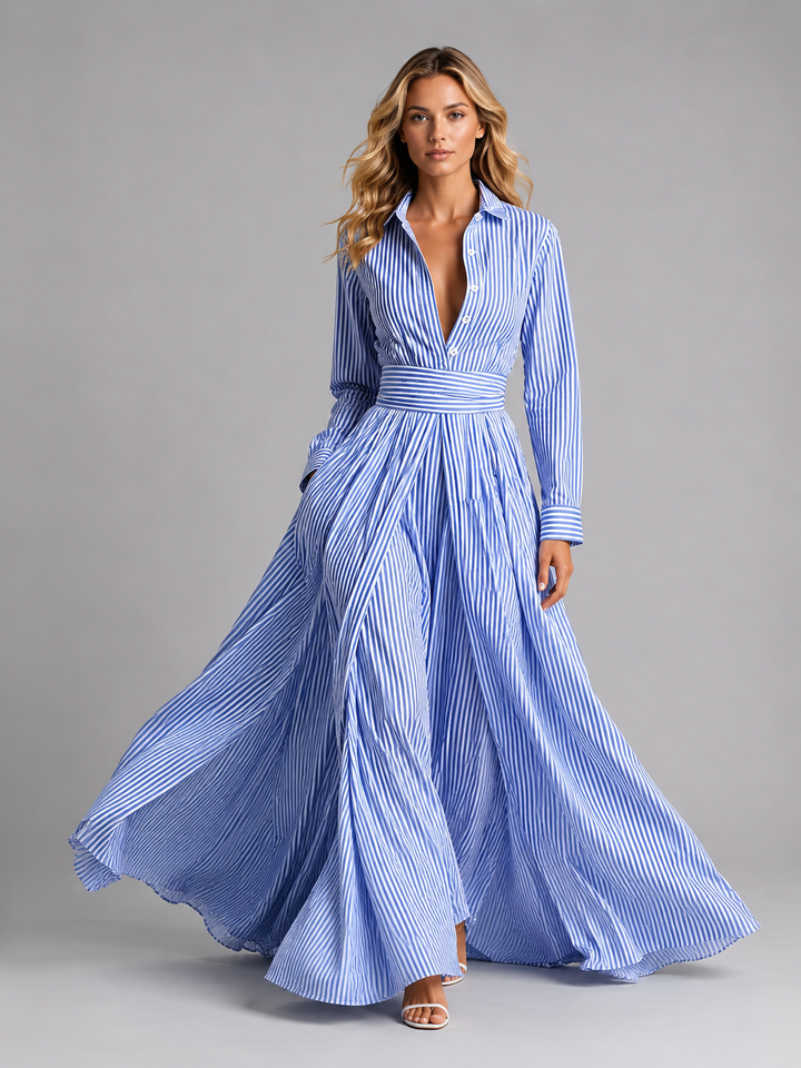 Effie | Striped Maxi Dress Wedding Guest Women