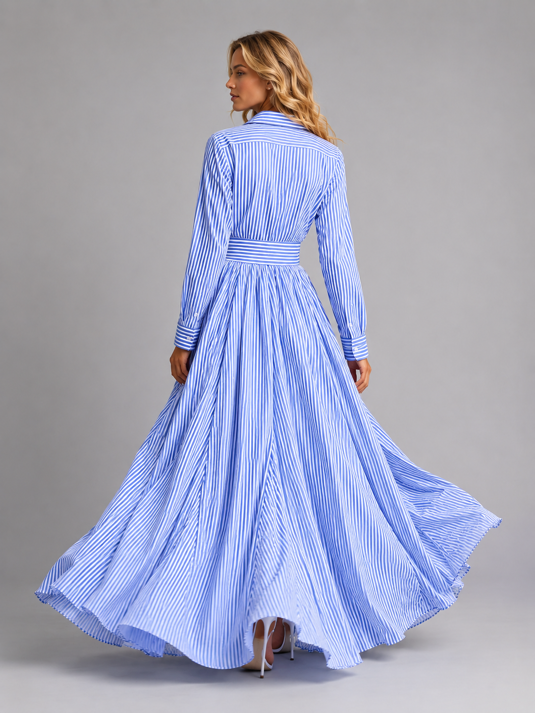 Effie | Striped Maxi Dress Wedding Guest Women