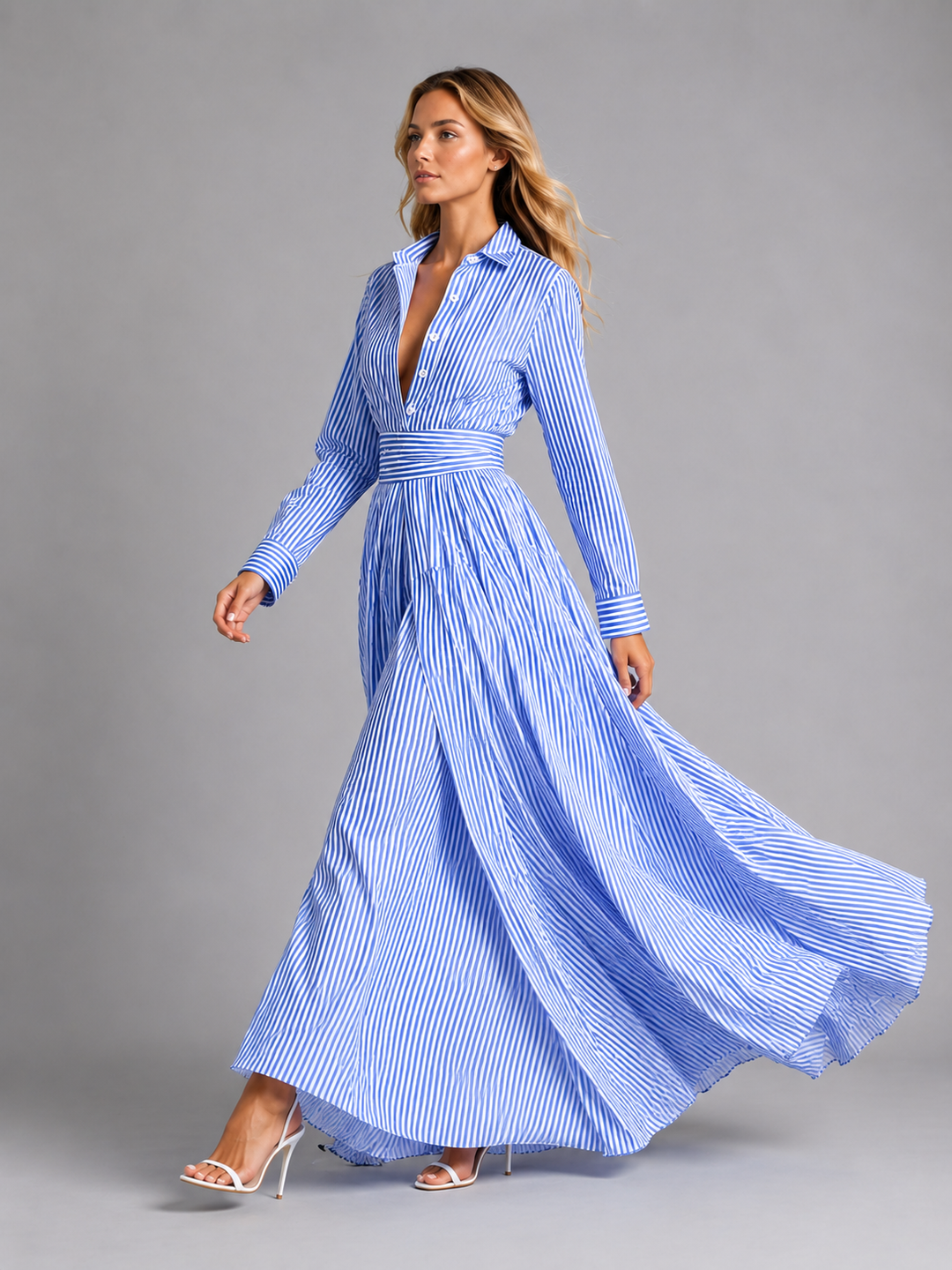 Effie | Striped Maxi Dress Wedding Guest Women