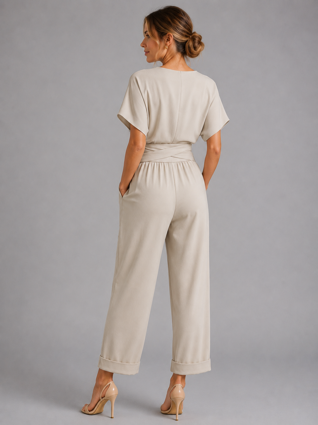Tilly | Women Wrap Front Wide Leg Jumpsuit