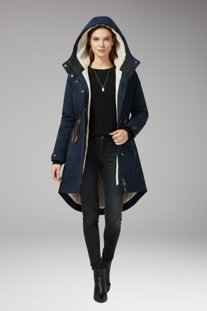 Florence | Sherpa Lined Womens Coat Hooded Parka
