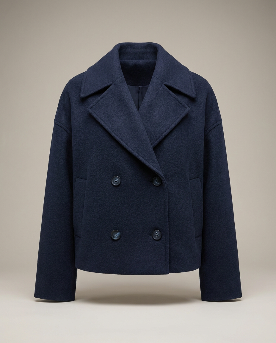 Alice | Womens Cropped Double-Breasted Coat