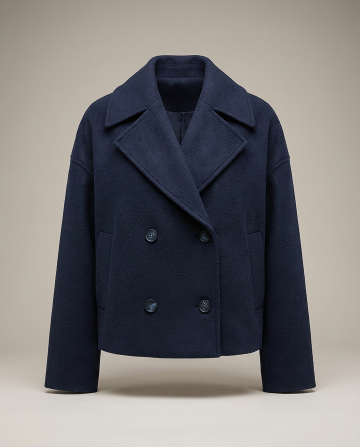Alice | Womens Cropped Double-Breasted Coat