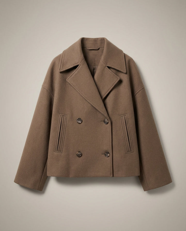 Alice | Womens Cropped Double-Breasted Coat