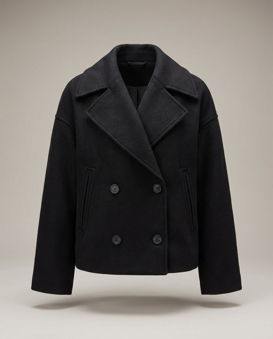 Alice | Womens Cropped Double-Breasted Coat