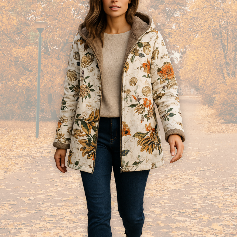 Beatrice | Womens Coat Fleece Lined Hooded Jacket