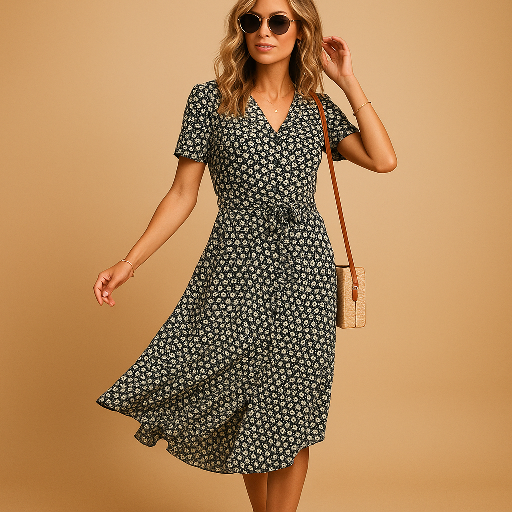 Darcey | Midi Wrap Dress for Women
