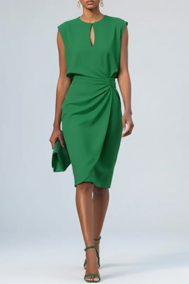 Sienna | Wedding Guest Ruched Midi Dress Women
