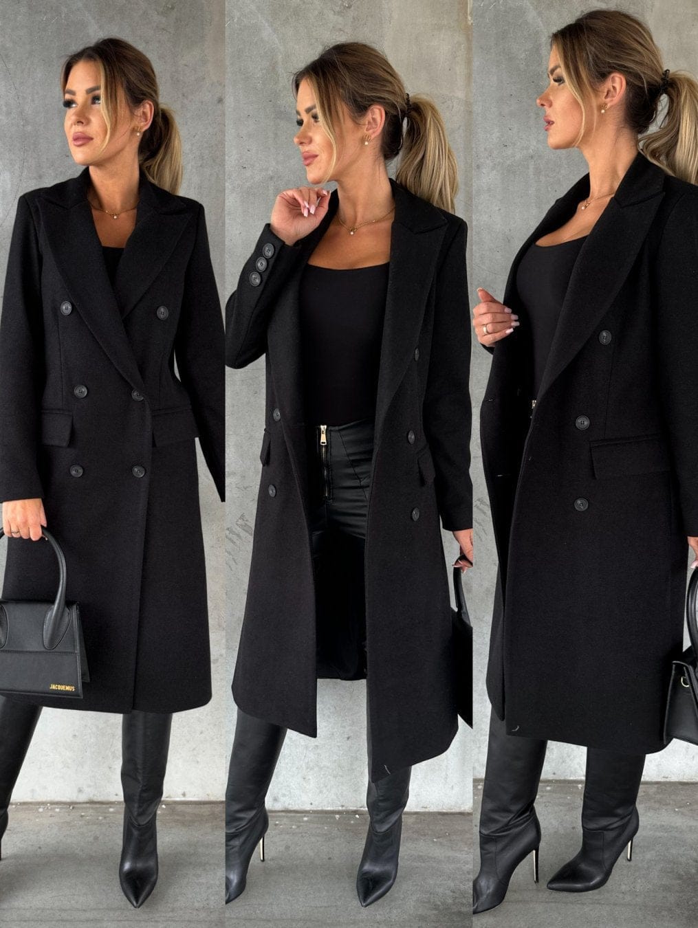 Harriet | Womens Coat Double-Breasted Longline