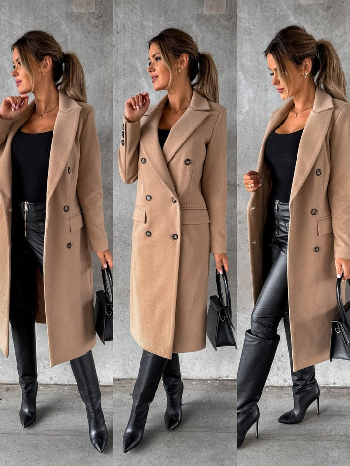 Harriet | Womens Coat Double-Breasted Longline