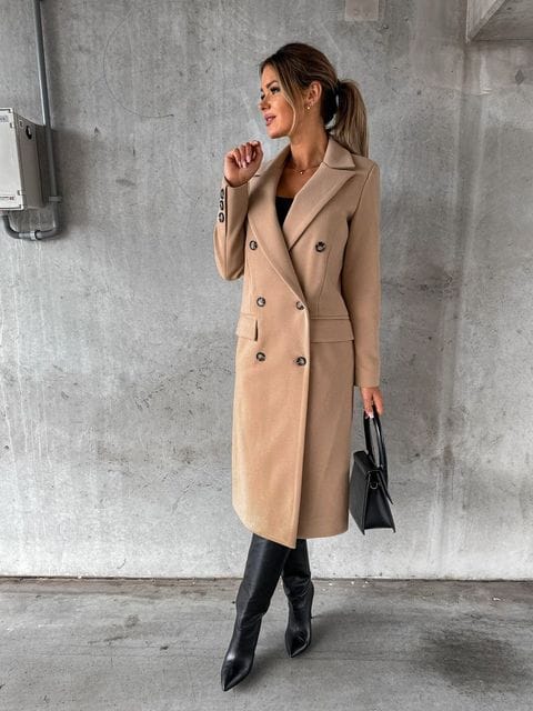 Harriet | Womens Coat Double-Breasted Longline