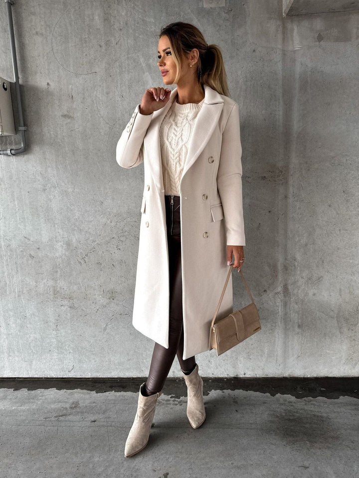 Harriet | Womens Coat Double-Breasted Longline