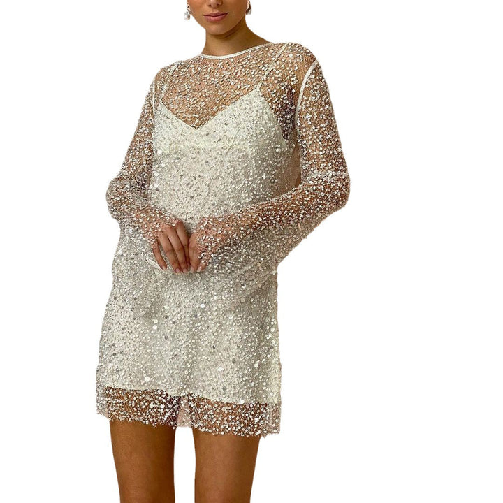 Clemmie | Long Sleeve Sequin Dress Women