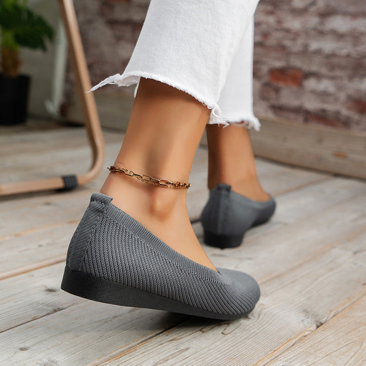 Amelia | Women Knit Ballet Flats Sandals
