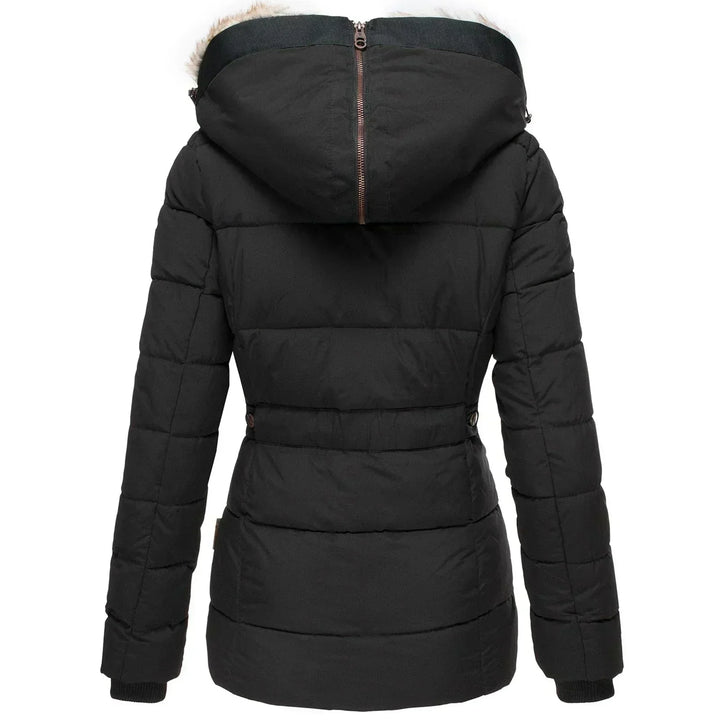 Gemma | Ladies Puffer Jacket with Faux Fur Hood