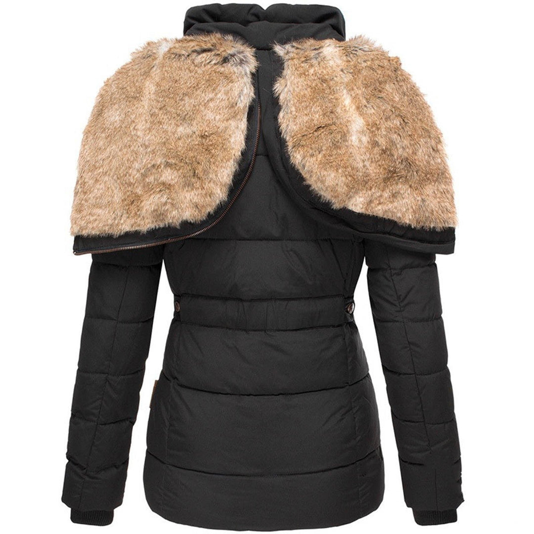 Gemma | Ladies Puffer Jacket with Faux Fur Hood