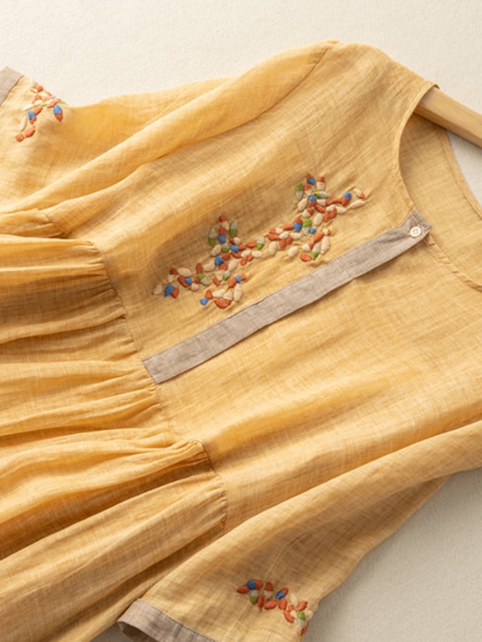 Sophia | Embroidered Summer Midi Dress Women