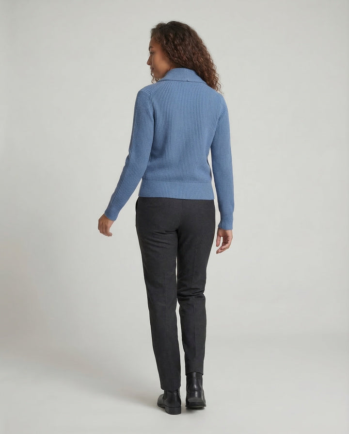 Isla | Ribbed Shawl Collar Women Clothing Cardigan
