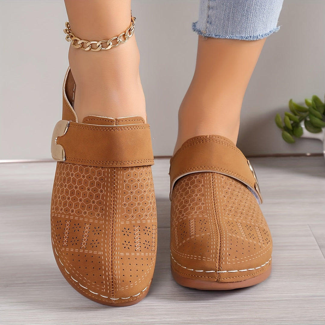 Florence | Women Slip-On Flat Mule Sandals