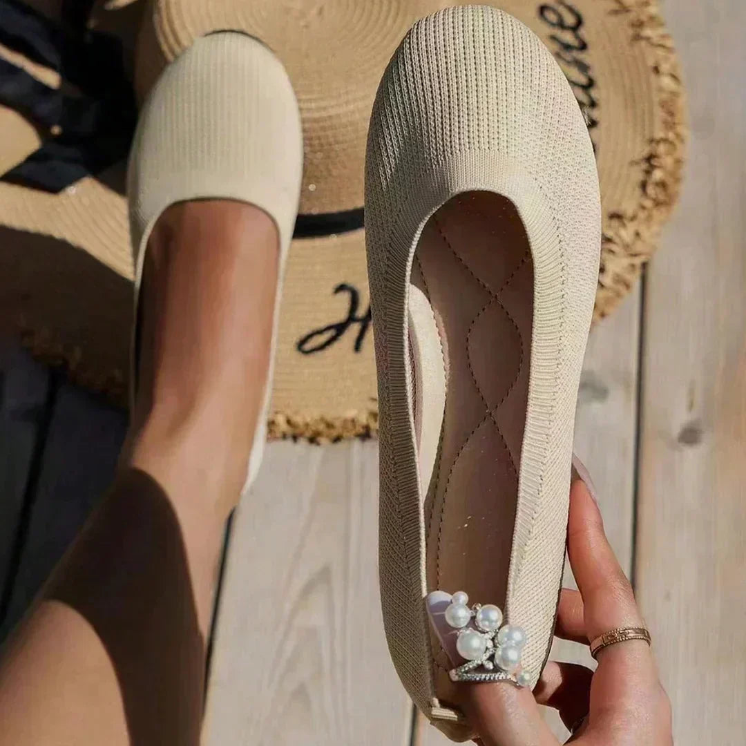 Amelia | Women Knit Ballet Flats Sandals