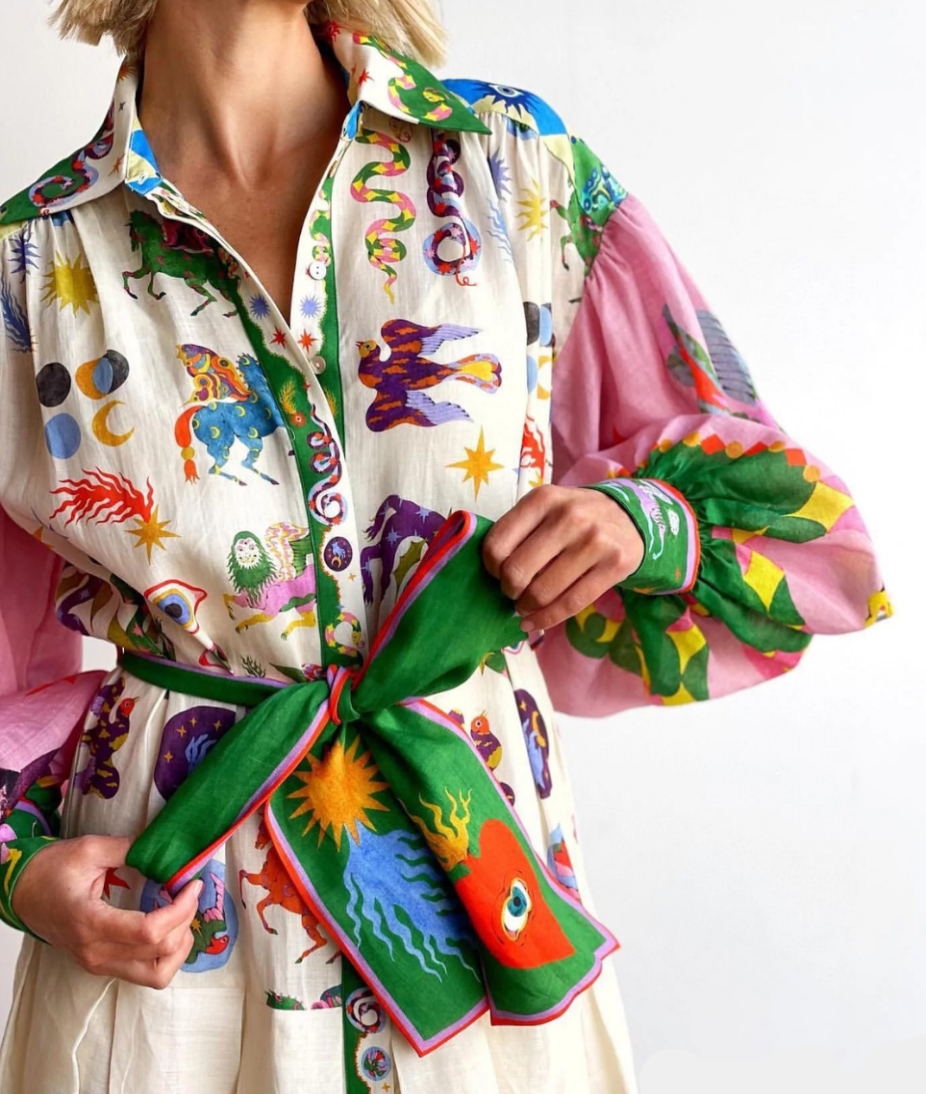 Ava | Printed Maxi Dress for Women