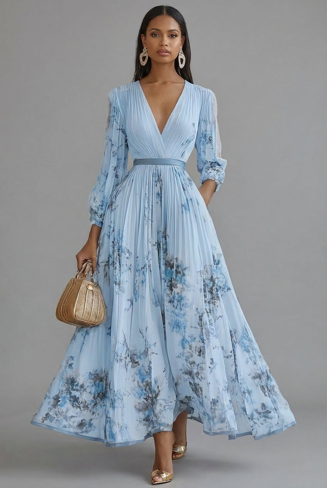 Sophia | Wedding Guest Maxi Wrap Dress