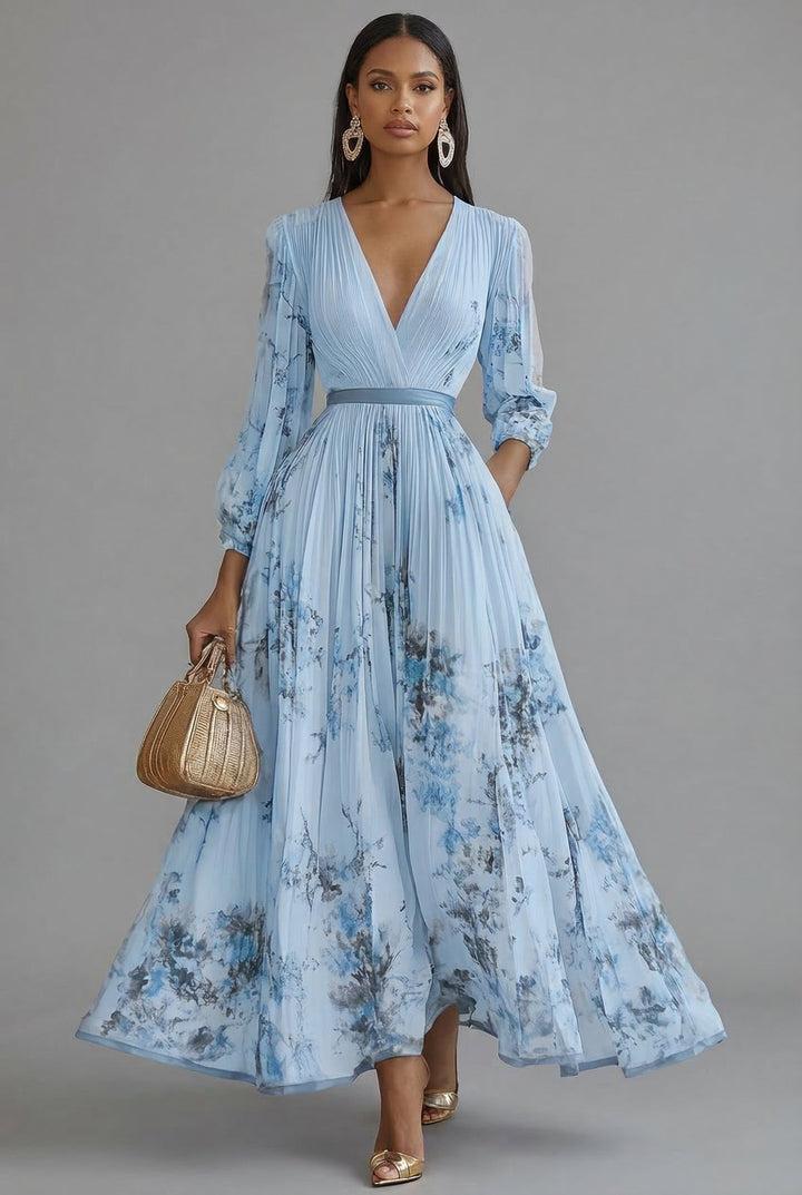 Sophia | Wedding Guest Maxi Wrap Dress